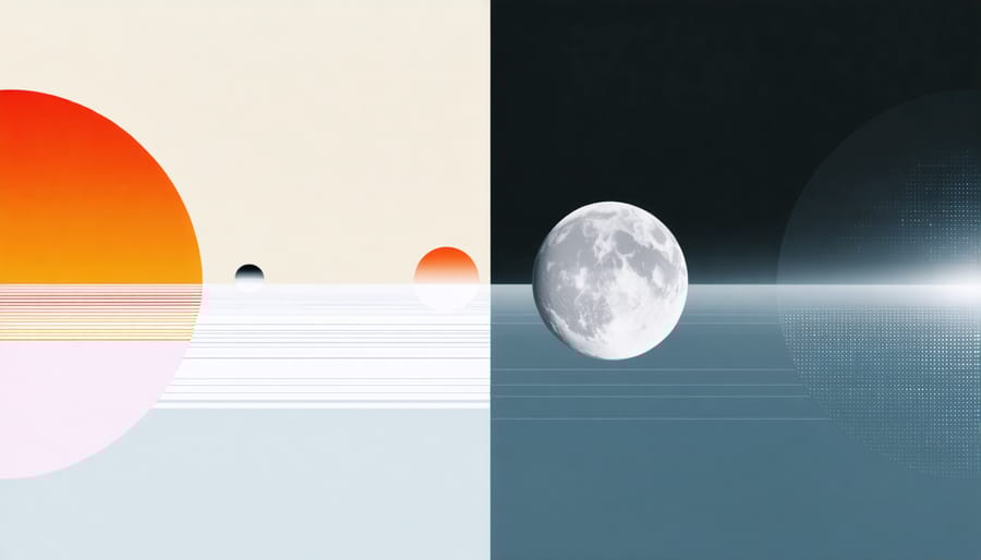Comparison diagram showing three types of panoramic photography techniques and their results