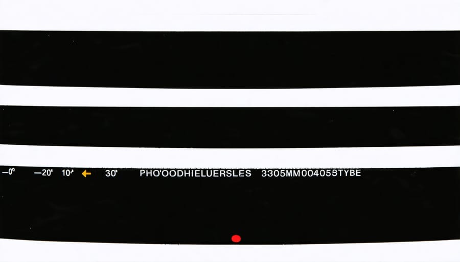 Camera lens with multiple stacked filters demonstrating vignetting in corners