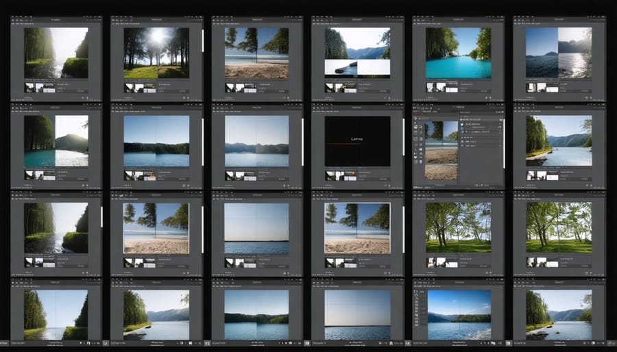 Collection of user interfaces from various AI photo editing applications