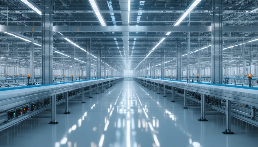 Energy-efficient high-speed camera production facility with renewable energy integration