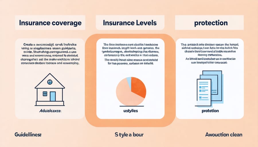 Visual diagram illustrating different levels of photography equipment insurance coverage and protection options
