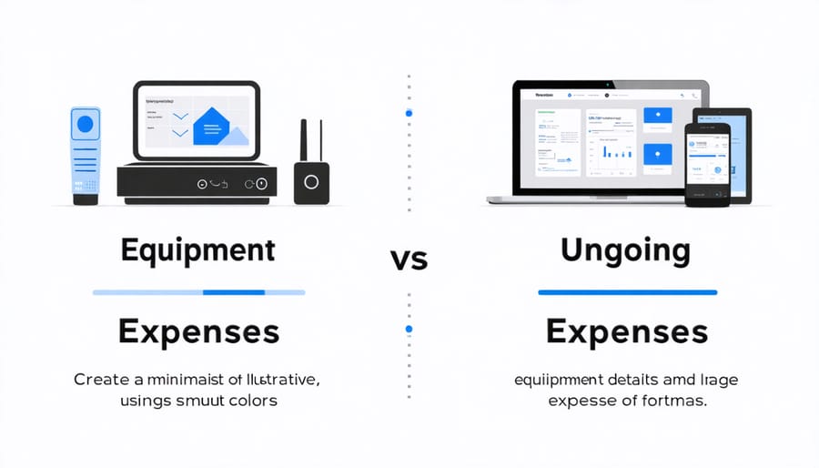 Visual breakdown of costs associated with digital and film photography equipment and supplies