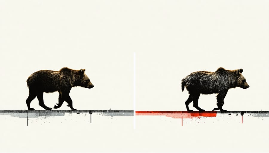 Infographic showing appropriate and inappropriate distances for photographing wildlife with animal behavior indicators