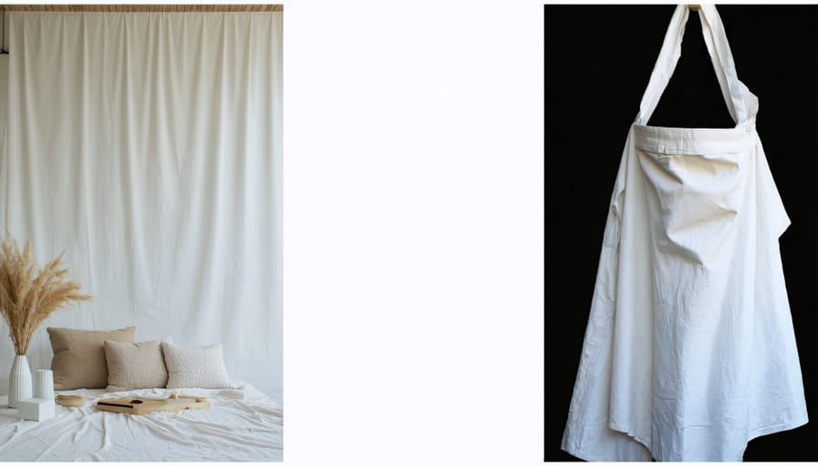 Side-by-side comparison of various photography backdrop materials and textures