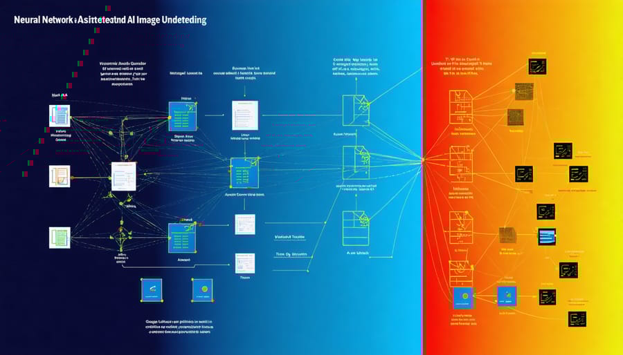 Technical diagram illustrating how Google's AI processes and understands images