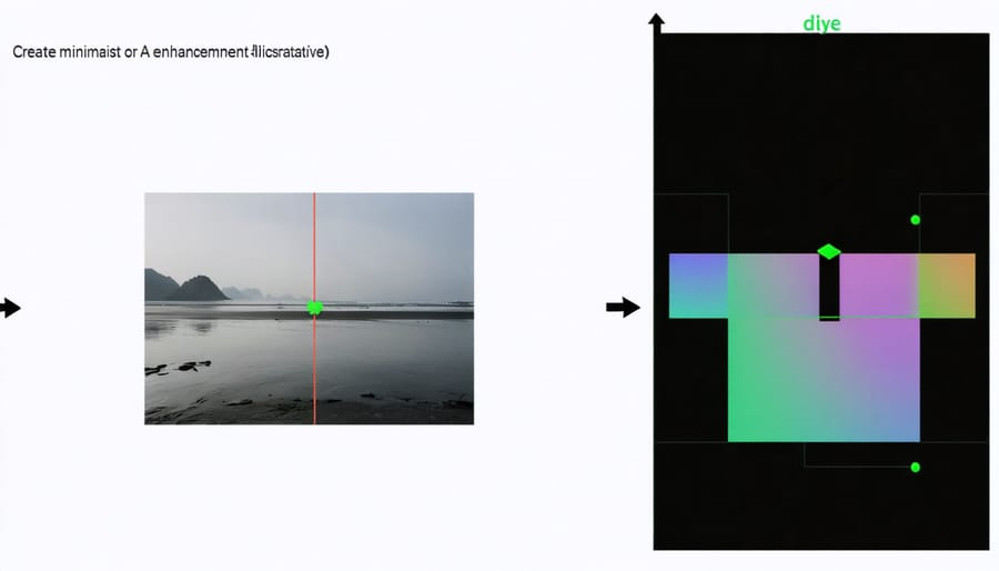 UI controls for adjusting AI photo enhancement parameters