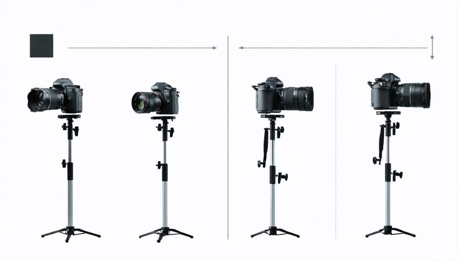 Illustration showing recommended camera positions and angles for photographing an object for photogrammetry