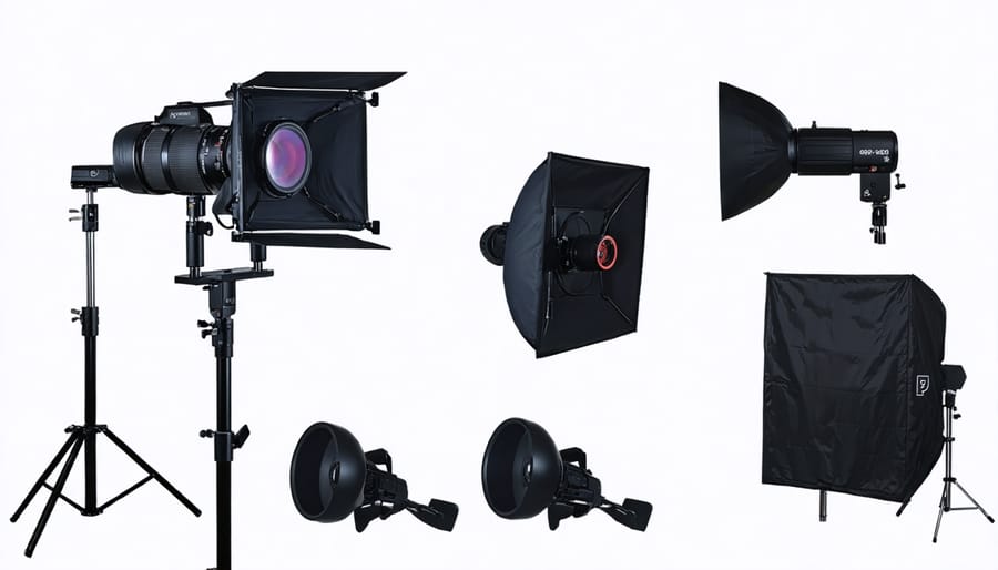 Studio lighting arrangement specifically designed for high-speed video capture