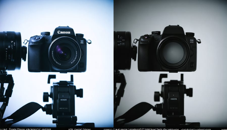 Action camera settings screen showing time lapse interval and resolution options