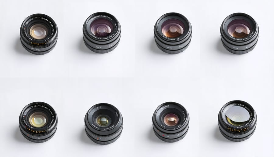 Collection of 7artisans manual focus lenses showing build quality and design features