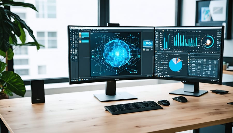 Professional designer using combination of AI and traditional design tools