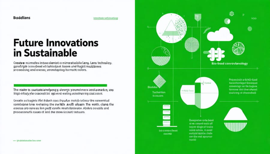 Visual representation of upcoming sustainable lens technologies and manufacturing methods