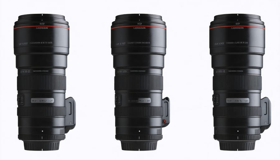 Photographer demonstrating correct technique for cleaning camera lens with carbon tip