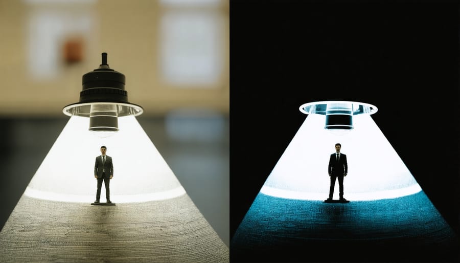 Split image showing a low light scene captured poorly versus properly exposed with correct technique
