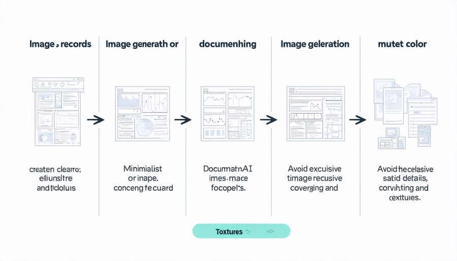 Step-by-step flowchart of AI image documentation and record-keeping process