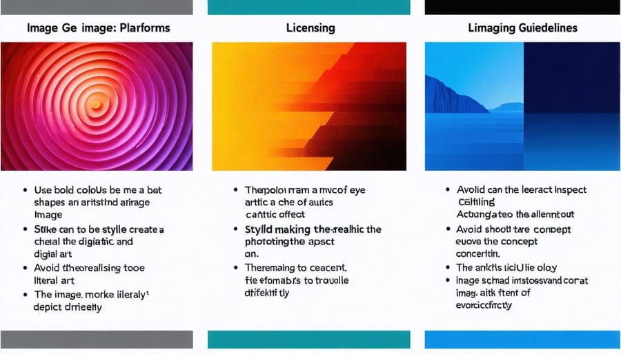 Visual comparison chart of major AI image generators and their usage rights