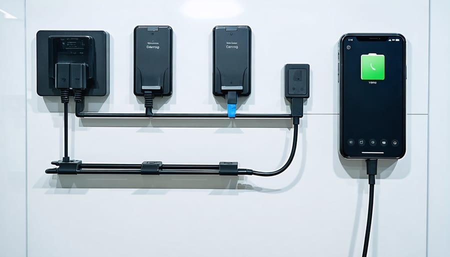 Professional charging station with multiple camcorder batteries