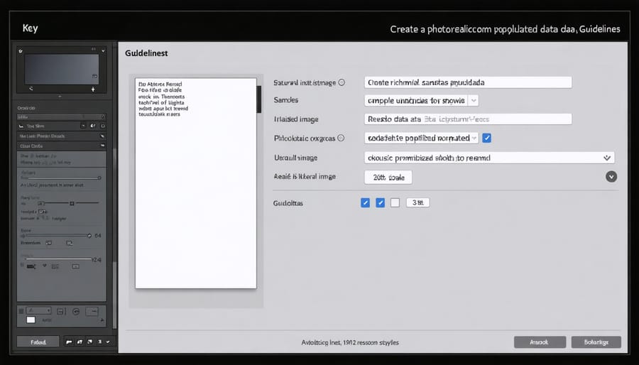 Metadata editing interface in Adobe Lightroom displaying copyright, keywords, and description fields