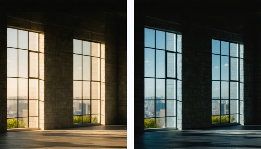 Comparative low-light photo samples from different sized camera sensors