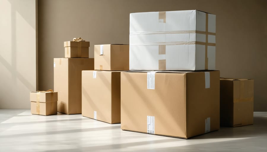 Various art print materials including paper, canvas, and metal prints displayed side by side