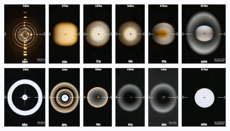 Collection of camera lenses showing different designs and optical constructions
