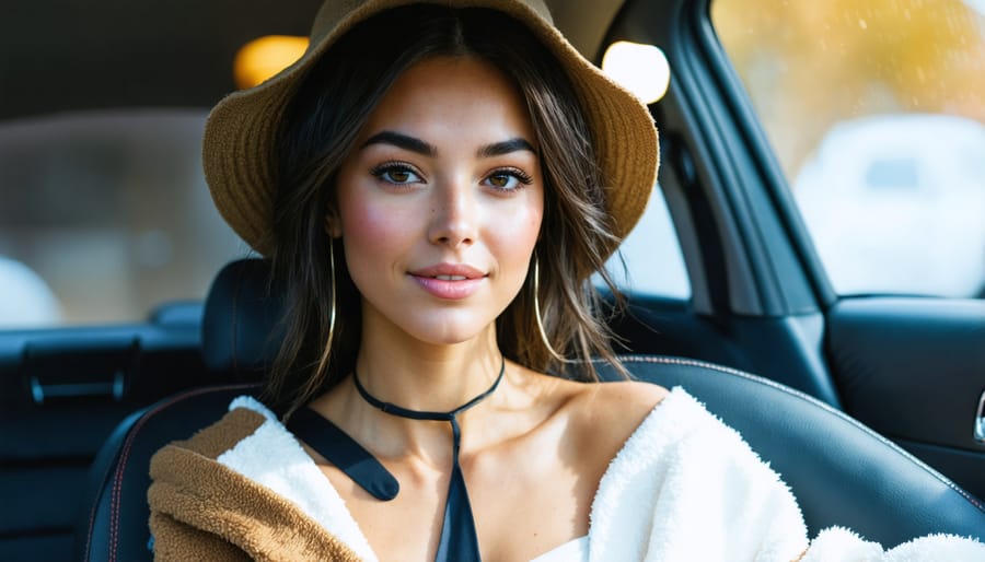 Person editing a landscape photo on smartphone screen