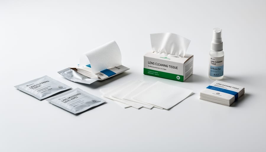 Comparison of pre-moistened and dry lens cleaning tissue products