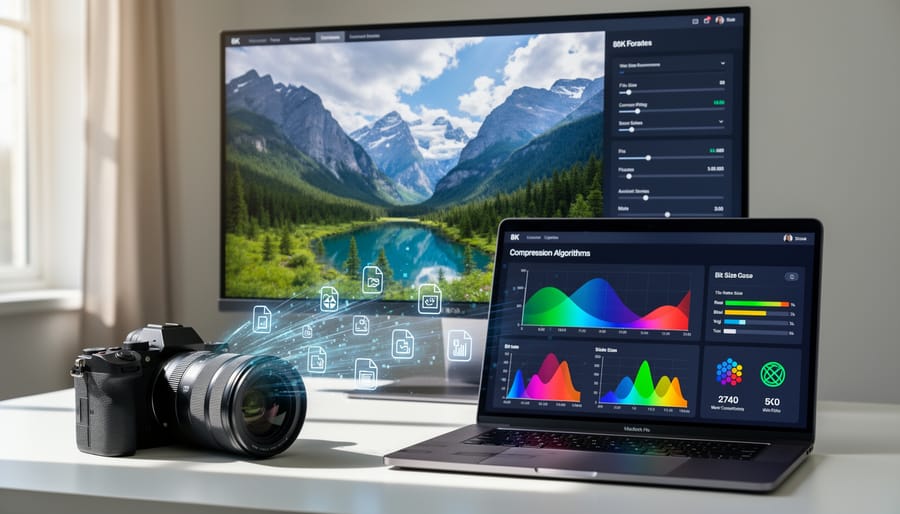 Photographer inserting memory card into professional mirrorless camera