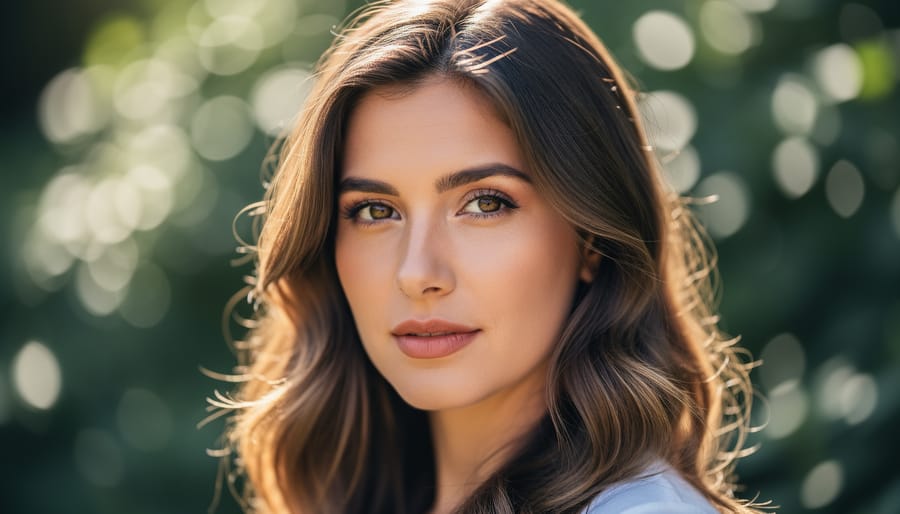 Portrait demonstrating shallow depth of field and bokeh characteristics of 150mm lens