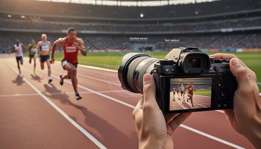 Professional mirrorless camera with advanced sensor technology