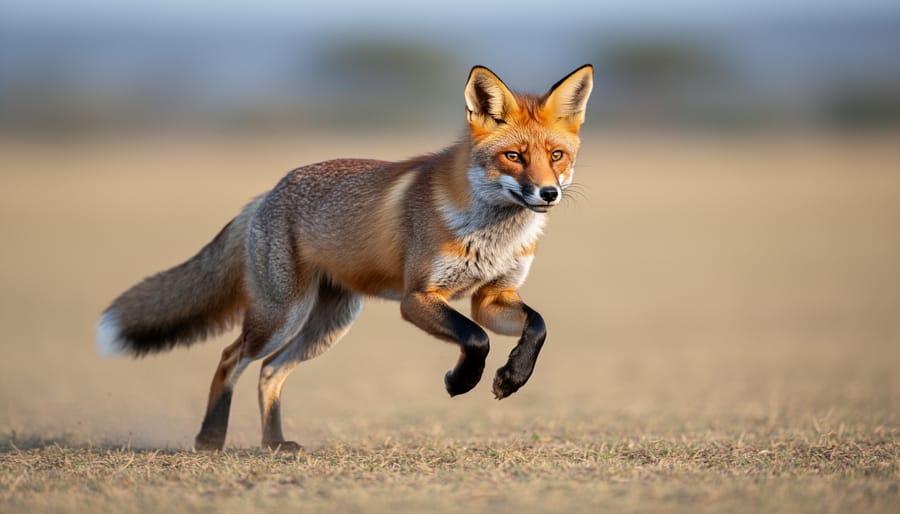 Wildlife photograph showing bird in flight captured with telephoto lens autofocus