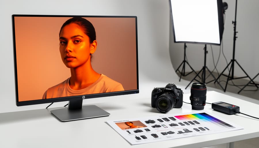 Side-by-side comparison of strawberry photos showing color accuracy differences