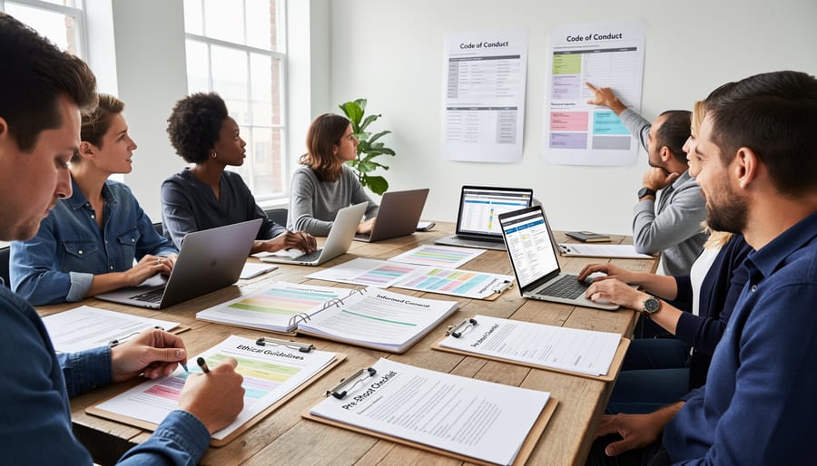Organized photography pre-shoot checklist and documentation materials on desk