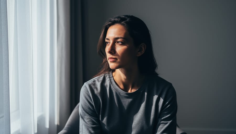 Portrait using natural window light showing split lighting technique on male subject